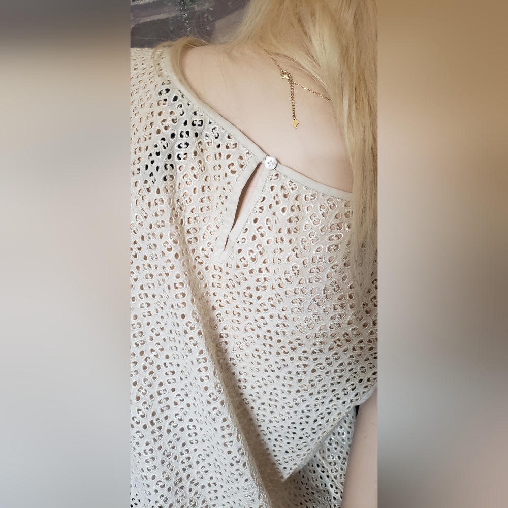 šCasual Cream DKNY Sleeveless Topš - Picture 7 of 8
